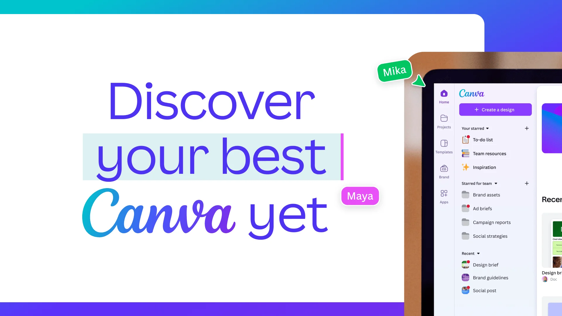 شرح واجهة تطبيق Canva من الداخل